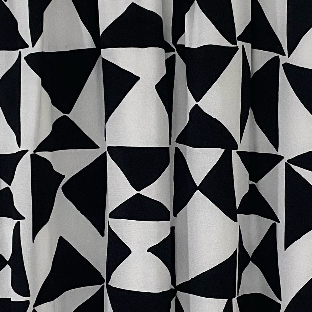 LOFT Black and White Geometric Midi Skirt - Picture 6 of 9